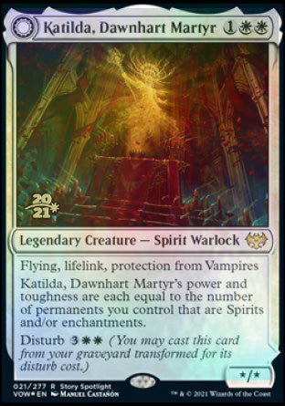 Katilda, Dawnhart Martyr // Katilda's Rising Dawn [Innistrad: Crimson Vow Prerelease Promos] | Event Horizon Hobbies CA