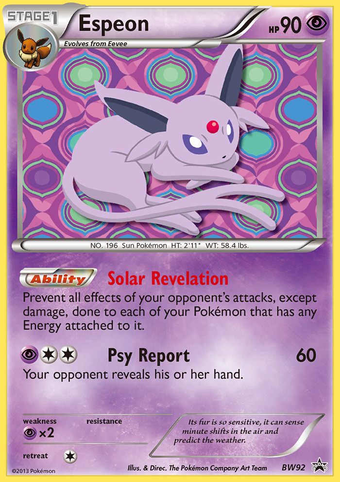 Espeon (BW92) [Black & White: Black Star Promos] | Event Horizon Hobbies CA