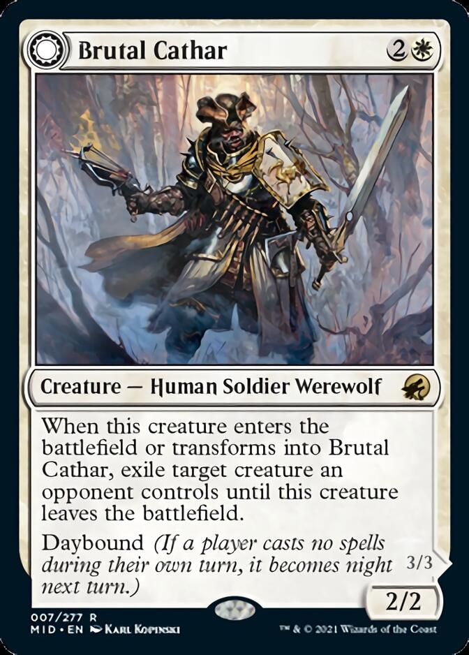 Brutal Cathar // Moonrage Brute [Innistrad: Midnight Hunt] | Event Horizon Hobbies CA