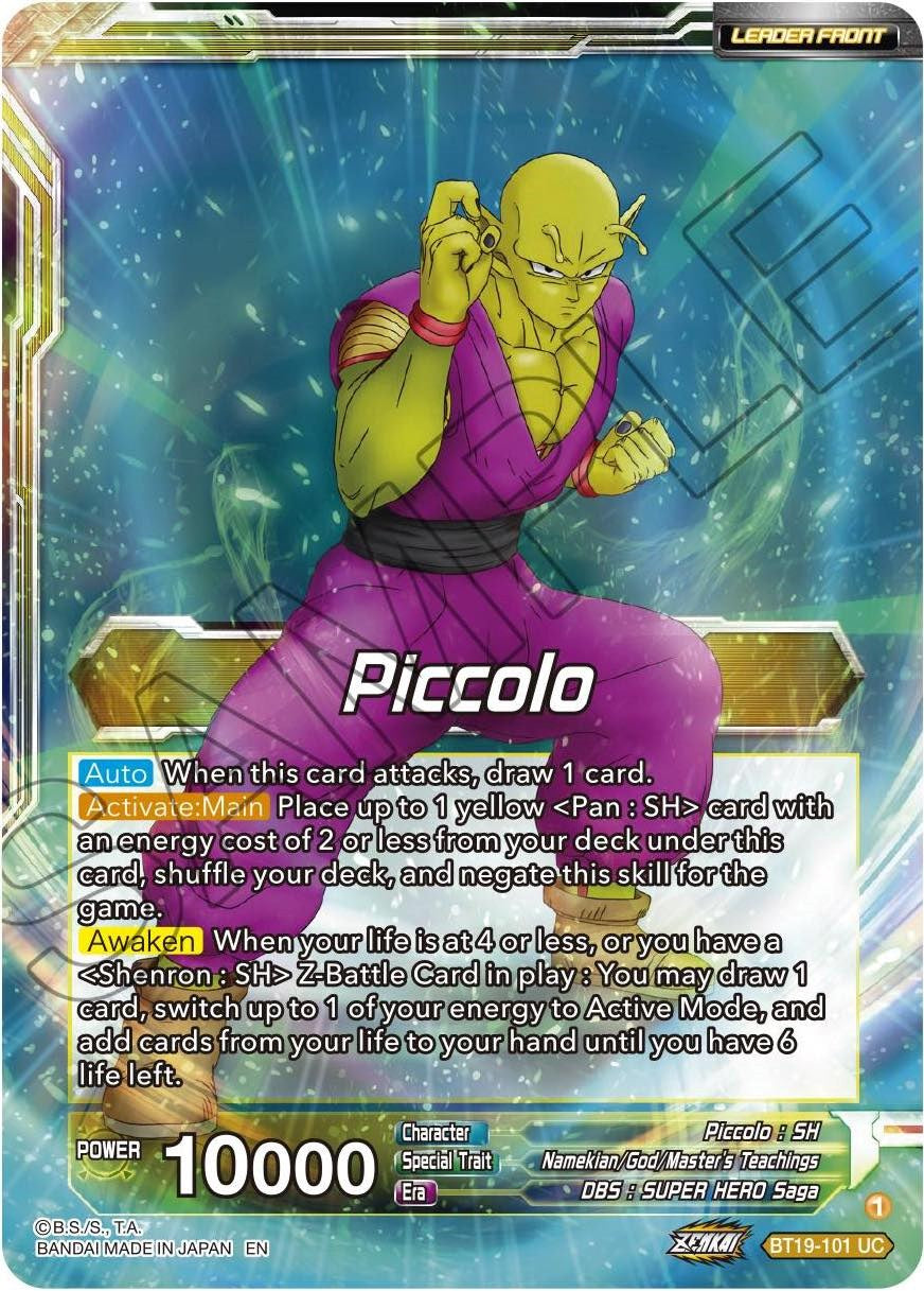 Piccolo // Piccolo, Yet Unseen Power (BT19-101) [Fighter's Ambition] | Event Horizon Hobbies CA