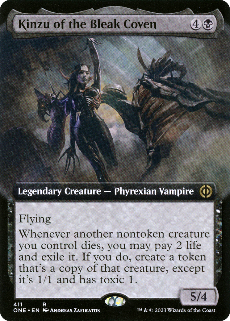 Kinzu of the Bleak Coven (Extended Art) [Phyrexia: All Will Be One] | Event Horizon Hobbies CA