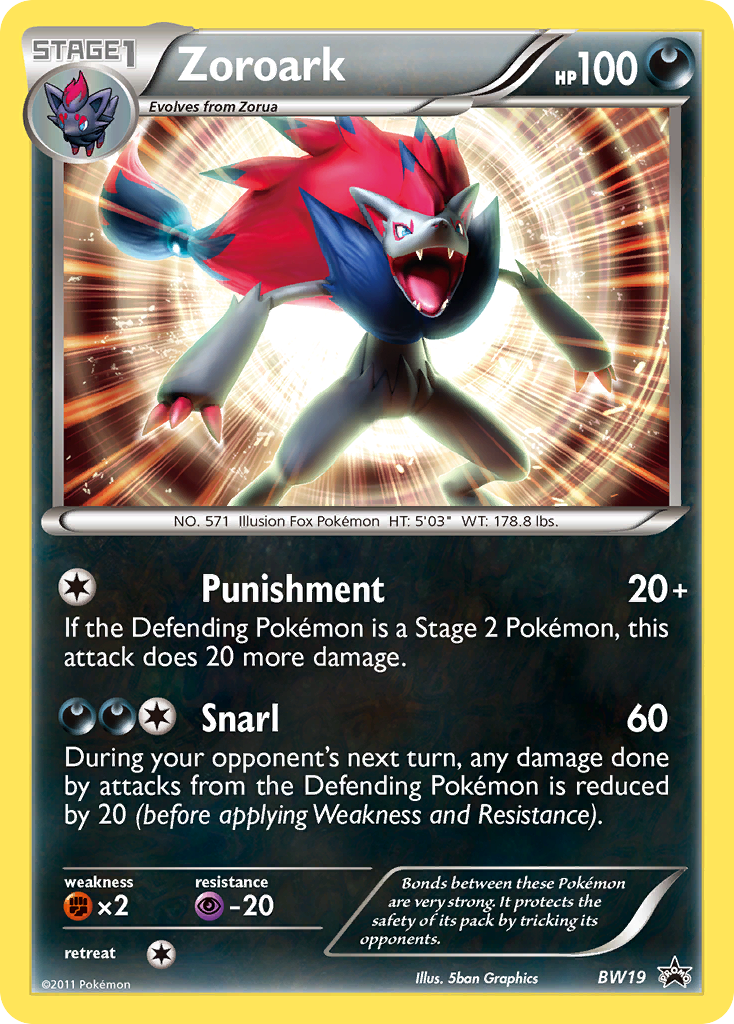 Zoroark (BW19) [Black & White: Black Star Promos] | Event Horizon Hobbies CA