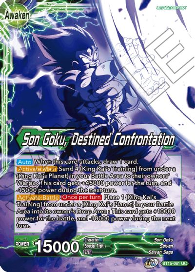 Son Goku // Son Goku, Destined Confrontation (BT15-061) [Saiyan Showdown] | Event Horizon Hobbies CA