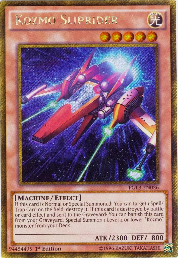 Kozmo Sliprider [PGL3-EN026] Gold Secret Rare | Event Horizon Hobbies CA