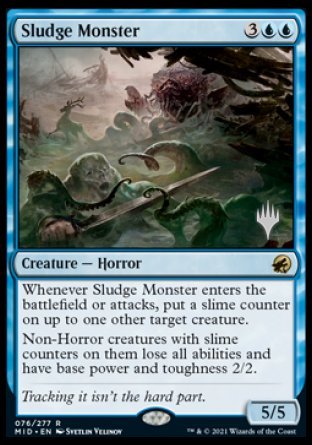 Sludge Monster (Promo Pack) [Innistrad: Midnight Hunt Promos] | Event Horizon Hobbies CA