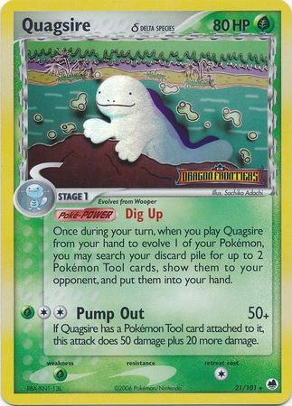 Quagsire (21/101) (Delta Species) (Stamped) [EX: Dragon Frontiers] | Event Horizon Hobbies CA