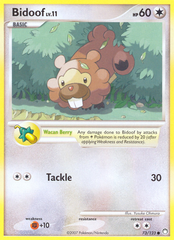 Bidoof (73/123) [Diamond & Pearl: Mysterious Treasures] | Event Horizon Hobbies CA