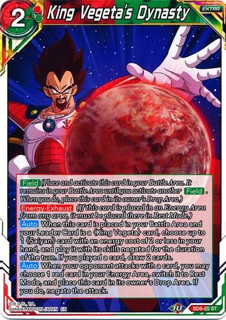 King Vegeta's Dynasty (SD9-05) [Assault of the Saiyans] | Event Horizon Hobbies CA