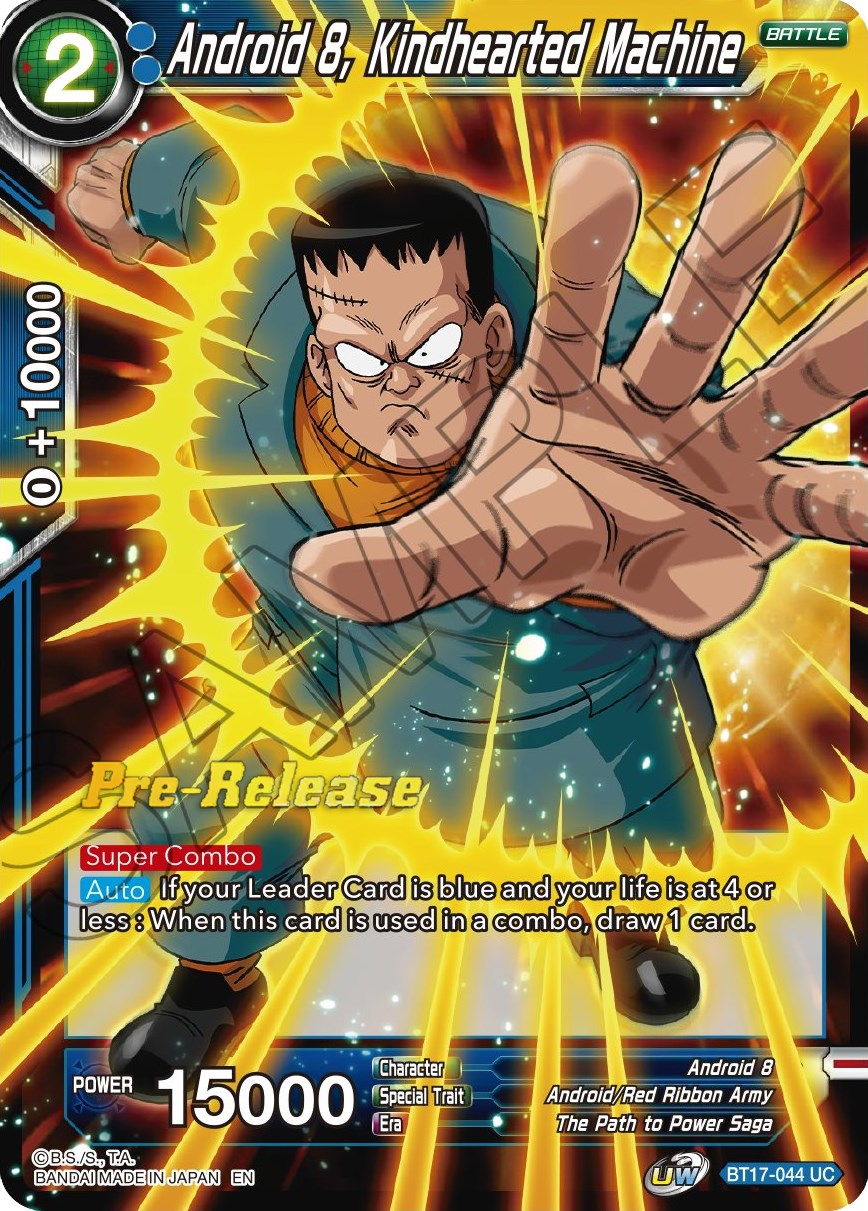 Android 8, Kindhearted Machine (BT17-044) [Ultimate Squad Prerelease Promos] | Event Horizon Hobbies CA