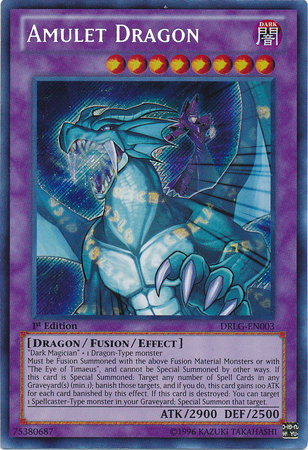 Amulet Dragon [DRLG-EN003] Secret Rare | Event Horizon Hobbies CA