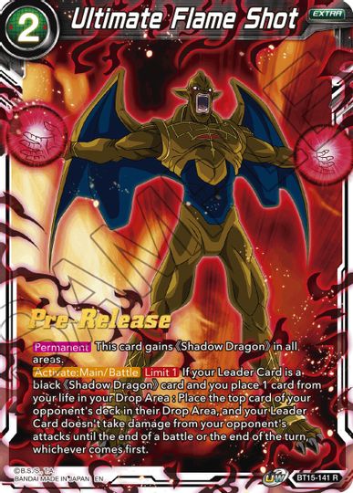 Ultimate Flame Shot (BT15-141) [Saiyan Showdown Prerelease Promos] | Event Horizon Hobbies CA