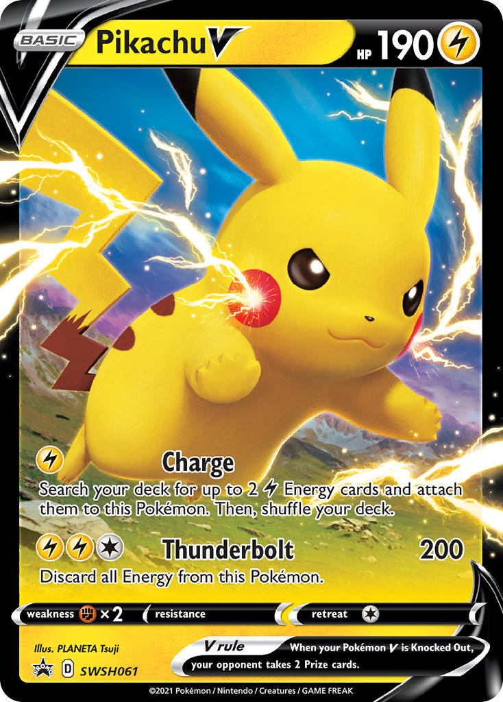 Pikachu V (SWSH061) (Jumbo Card) [Sword & Shield: Black Star Promos] | Event Horizon Hobbies CA