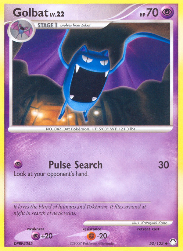 Golbat (50/123) [Diamond & Pearl: Mysterious Treasures] | Event Horizon Hobbies CA