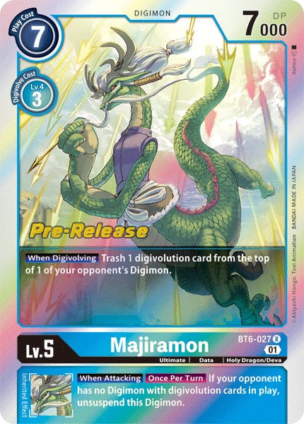 Majiramon [BT6-027] [Double Diamond Pre-Release Cards] | Event Horizon Hobbies CA