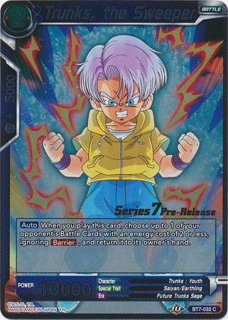 Trunks, the Sweeper (BT7-032_PR) [Assault of the Saiyans Prerelease Promos] | Event Horizon Hobbies CA