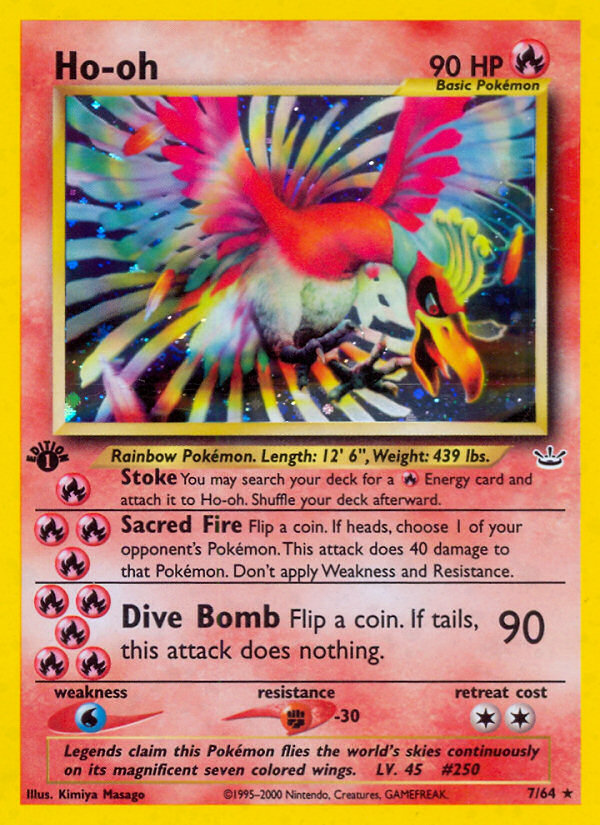 Ho-oh (7/64) [Neo Revelation 1st Edition] | Event Horizon Hobbies CA