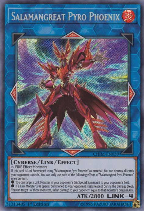 Salamangreat Pyro Phoenix [CHIM-EN039] Secret Rare | Event Horizon Hobbies CA