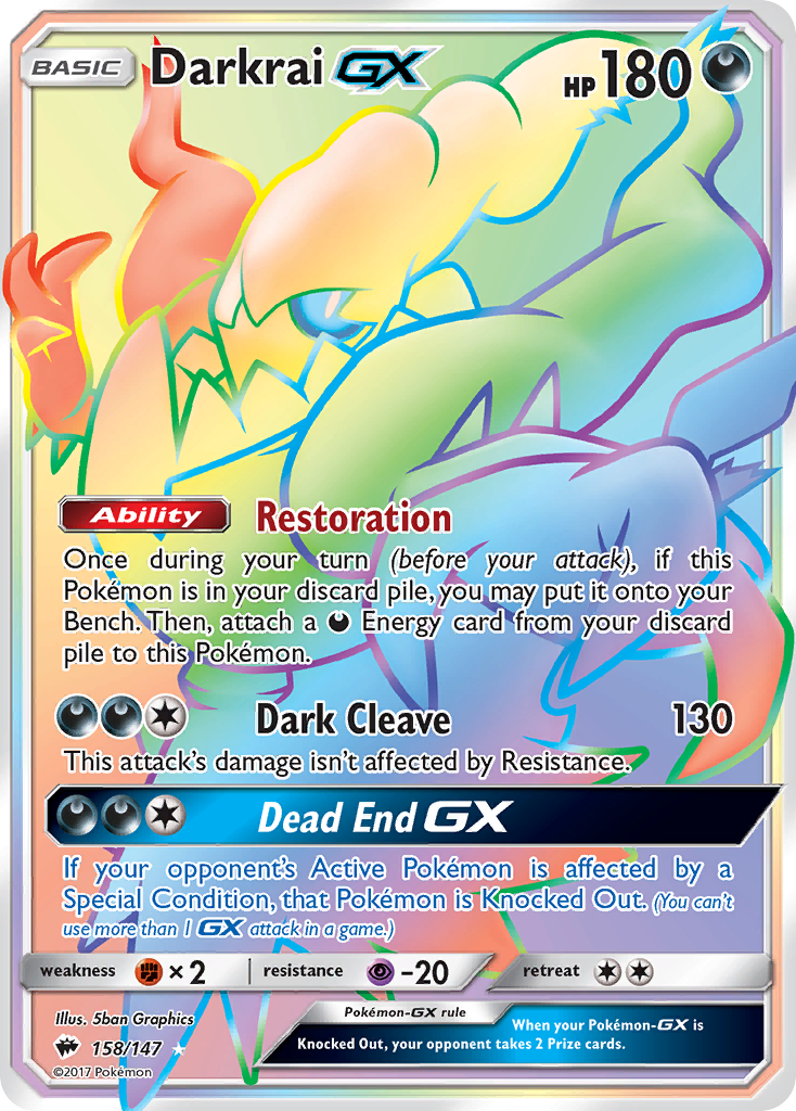 Darkrai GX (158/147) [Sun & Moon: Burning Shadows] | Event Horizon Hobbies CA