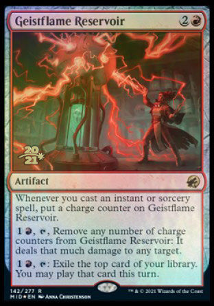 Geistflame Reservoir [Innistrad: Midnight Hunt Prerelease Promos] | Event Horizon Hobbies CA