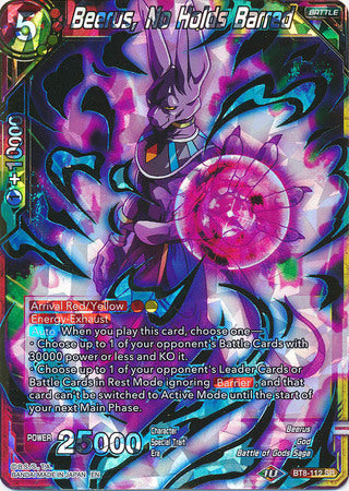 Beerus, No Holds Barred (BT8-112) [Malicious Machinations] | Event Horizon Hobbies CA