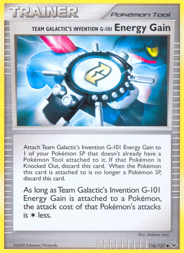 Team Galactic's Invention G-101 Energy Gain (116/127) [Platinum: Base Set] | Event Horizon Hobbies CA