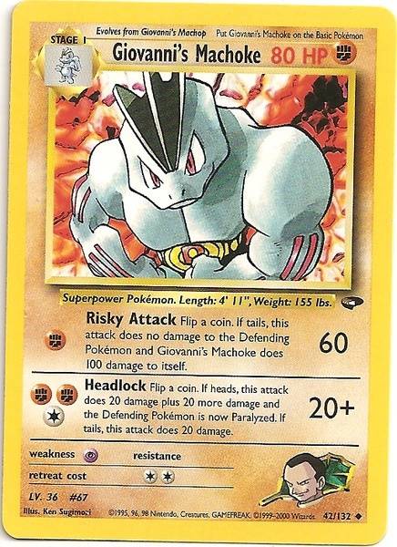 Giovanni's Machoke (42/132) [Gym Challenge Unlimited] | Event Horizon Hobbies CA