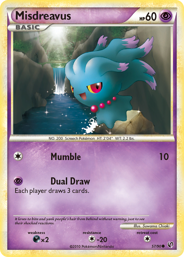 Misdreavus (57/90) [HeartGold & SoulSilver: Undaunted] | Event Horizon Hobbies CA