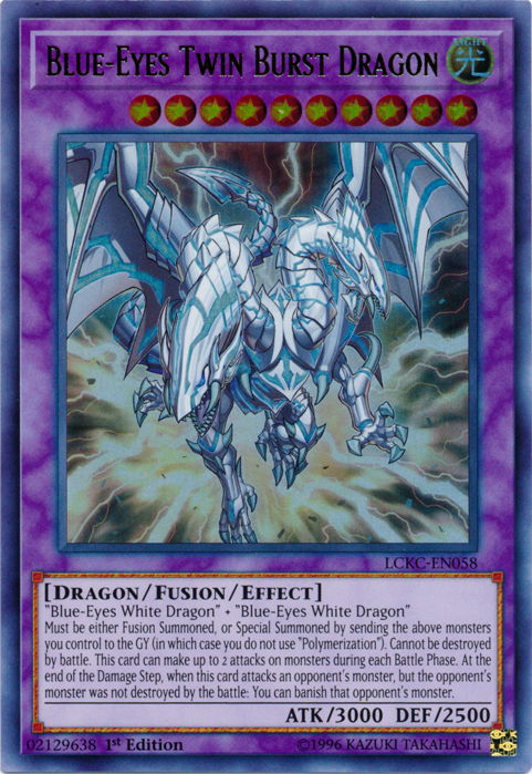 Blue-Eyes Twin Burst Dragon [LCKC-EN058] Ultra Rare | Event Horizon Hobbies CA