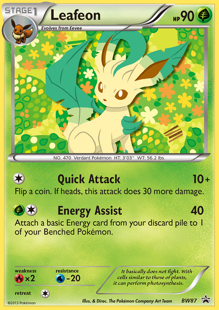 Leafeon (BW87) [Black & White: Black Star Promos] | Event Horizon Hobbies CA