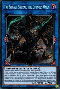 Tri-Brigade Shuraig the Ominous Omen [PHRA-EN048] Secret Rare | Event Horizon Hobbies CA