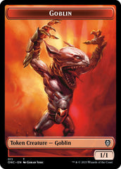 Rebel // Goblin Double-Sided Token [Phyrexia: All Will Be One Commander Tokens] | Event Horizon Hobbies CA