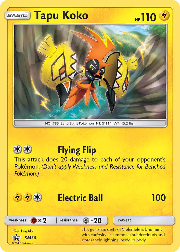 Tapu Koko (SM30) [Sun & Moon: Black Star Promos] | Event Horizon Hobbies CA