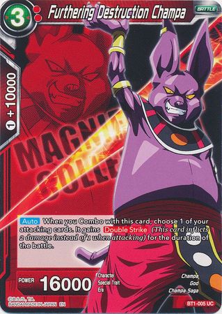 Furthering Destruction Champa (BT1-005) [Magnificent Collection Forsaken Warrior] | Event Horizon Hobbies CA