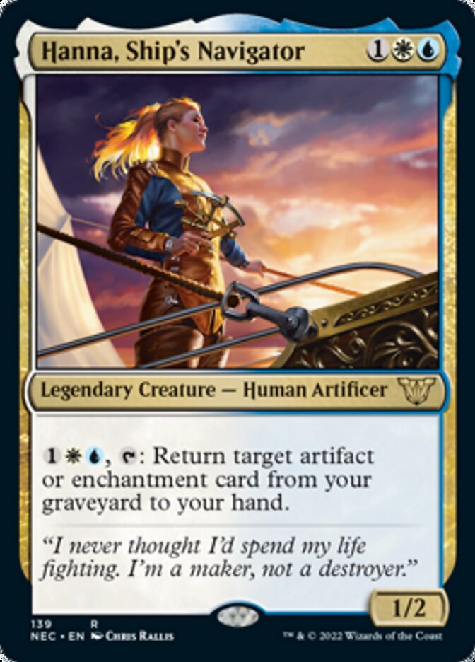 Hanna, Ship's Navigator [Kamigawa: Neon Dynasty Commander]