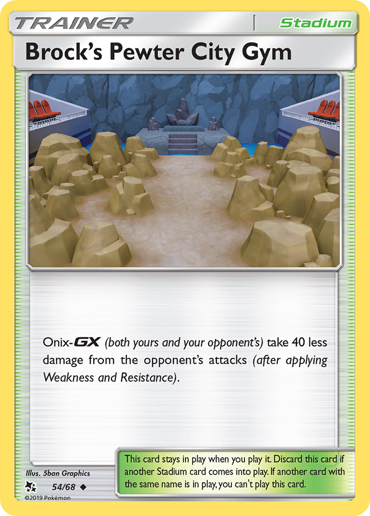 Brock's Pewter City Gym (54/68) [Sun & Moon: Hidden Fates] | Event Horizon Hobbies CA