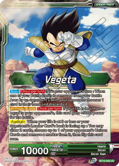 Vegeta // Vegeta, Destined Confrontation (BT15-062) [Saiyan Showdown Prerelease Promos] | Event Horizon Hobbies CA