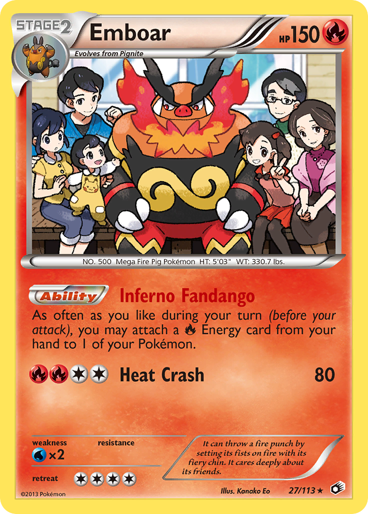 Emboar (27/113) [Black & White: Legendary Treasures] | Event Horizon Hobbies CA