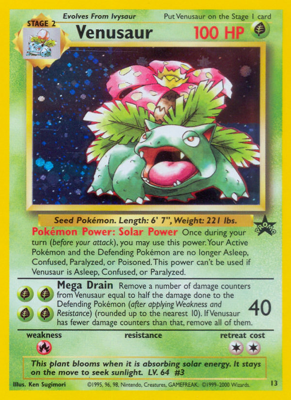 Venusaur (13) [Wizards of the Coast: Black Star Promos] | Event Horizon Hobbies CA