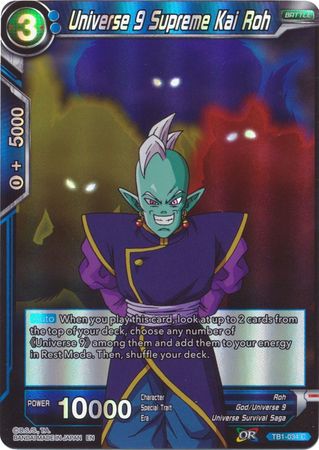 Universe 9 Supreme Kai Roh (Reprint) (TB1-034) [Battle Evolution Booster] | Event Horizon Hobbies CA