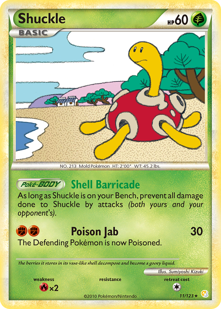 Shuckle (11/123) [HeartGold & SoulSilver: Base Set] | Event Horizon Hobbies CA