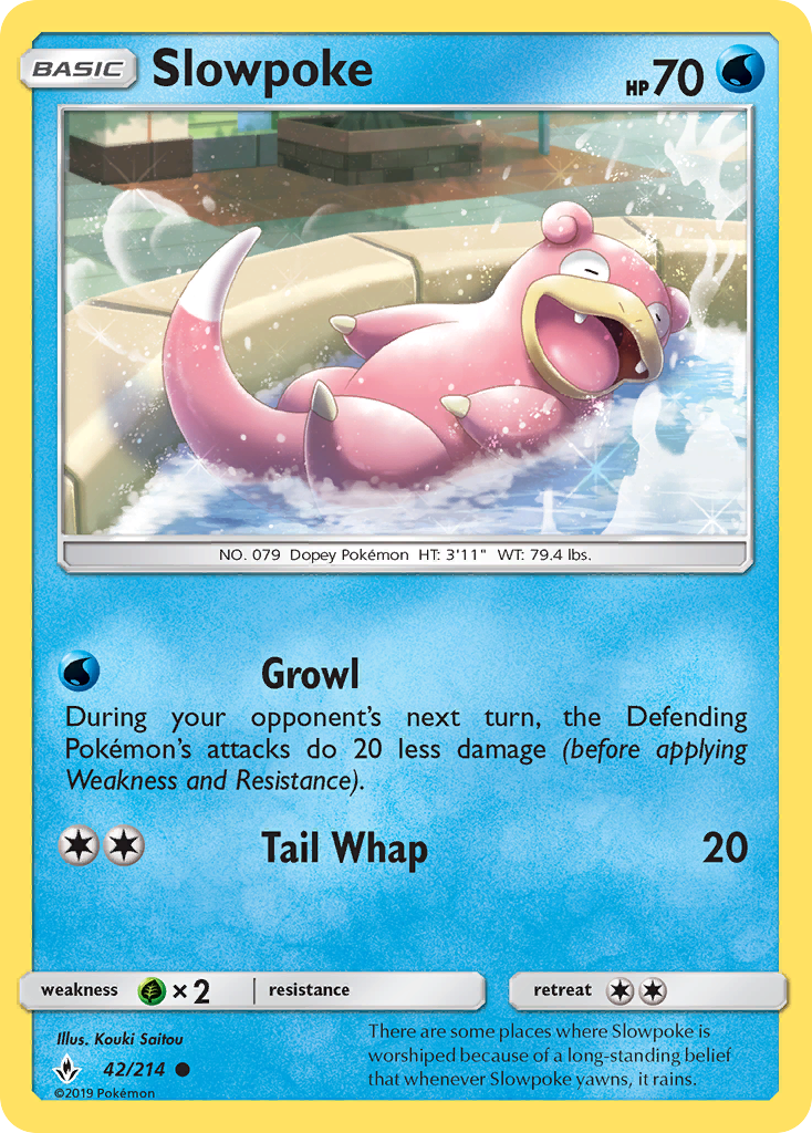 Slowpoke (42/214) [Sun & Moon: Unbroken Bonds] | Event Horizon Hobbies CA