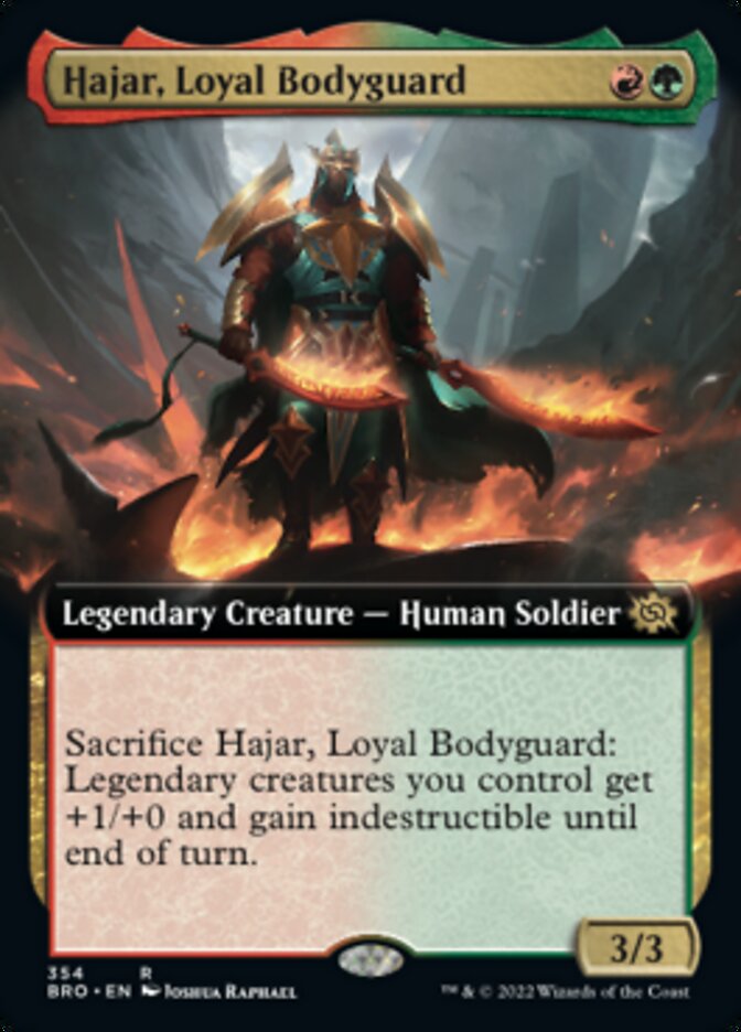 Hajar, Loyal Bodyguard (Extended Art) [The Brothers' War] | Event Horizon Hobbies CA