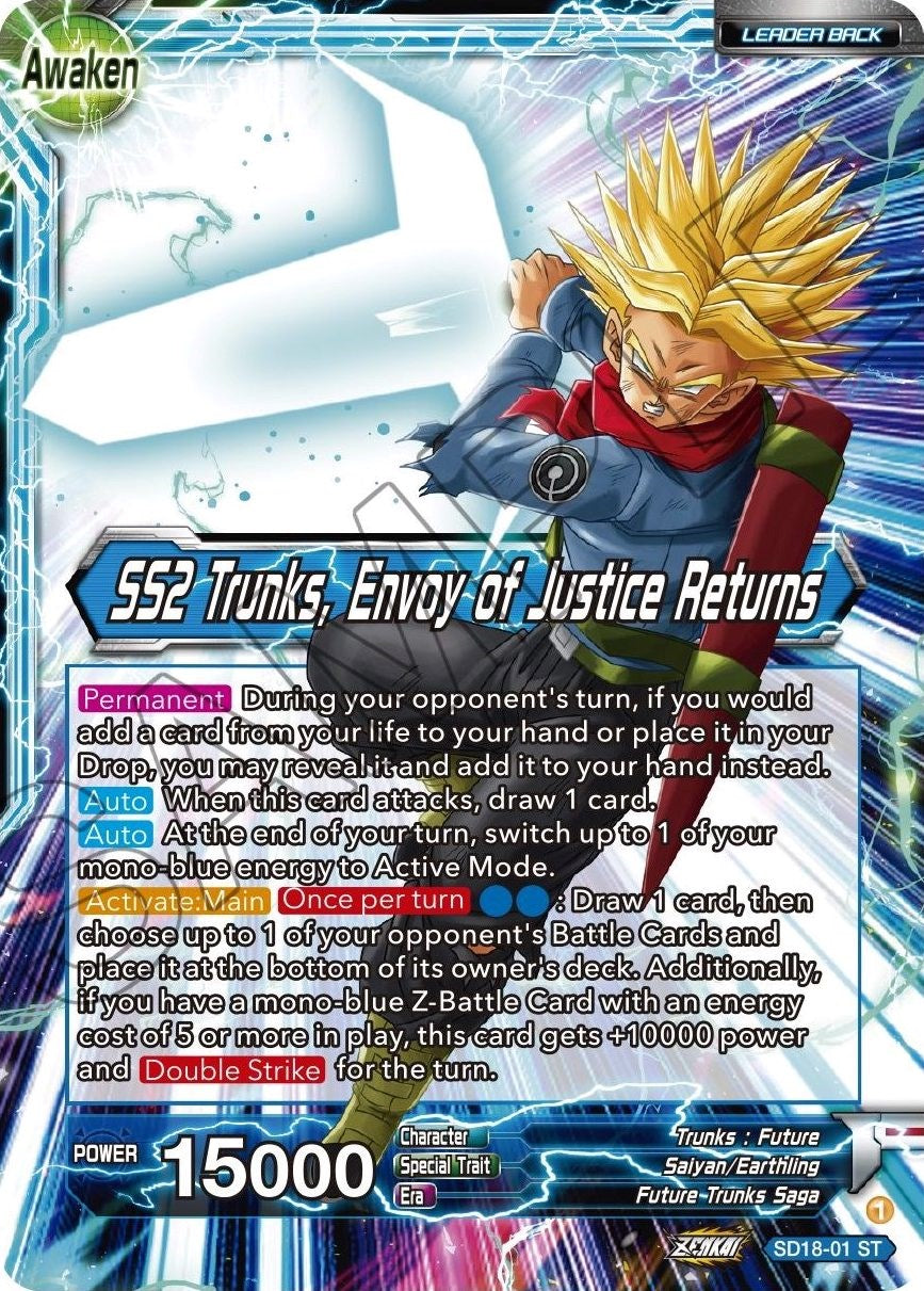 Trunks // SS2 Trunks, Envoy of Justice Returns (SD18-01) [Dawn of the Z-Legends] | Event Horizon Hobbies CA