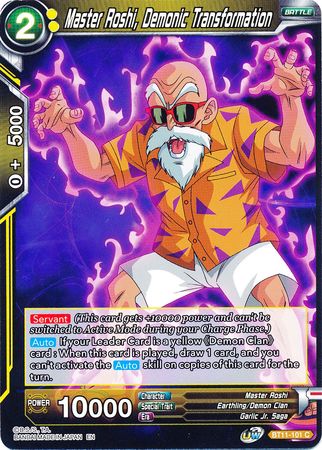 Master Roshi, Demonic Transformation (BT11-101) [Vermilion Bloodline] | Event Horizon Hobbies CA