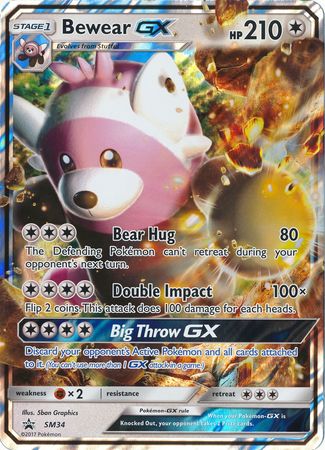 Bewear GX (SM34) (Jumbo Card) [Sun & Moon: Black Star Promos] | Event Horizon Hobbies CA