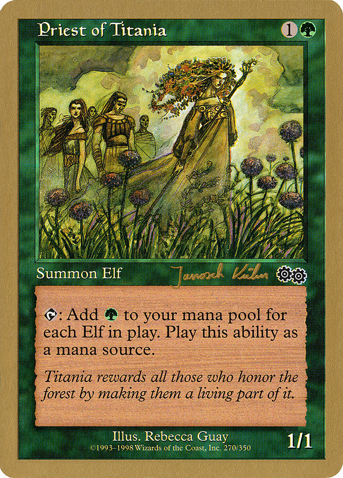 Priest of Titania (Janosch Kuhn) [World Championship Decks 2000] | Event Horizon Hobbies CA