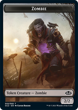 Snake // Zombie Double-sided Token [Commander Collection: Black Tokens] | Event Horizon Hobbies CA