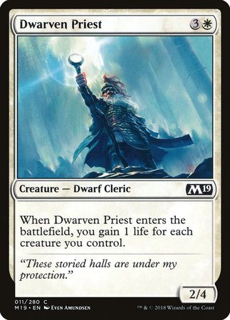 Dwarven Priest [Core Set 2019] | Event Horizon Hobbies CA