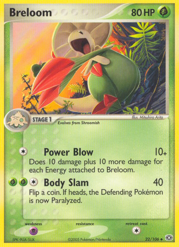 Breloom (22/106) [EX: Emerald] | Event Horizon Hobbies CA