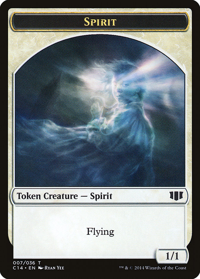 Soldier // Spirit Double-sided Token [Commander 2014 Tokens] | Event Horizon Hobbies CA